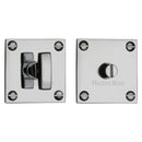 Heritage Brass Square Bathroom Turn & Release - BAU1555