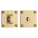 Heritage Brass Square Bathroom Turn & Release - BAU1555