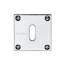 Heritage Brass Standard Key Escutcheon Square - BAU1556