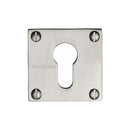 Heritage Brass Euro Profile Cylinder Escutcheon Square  - BAU1558