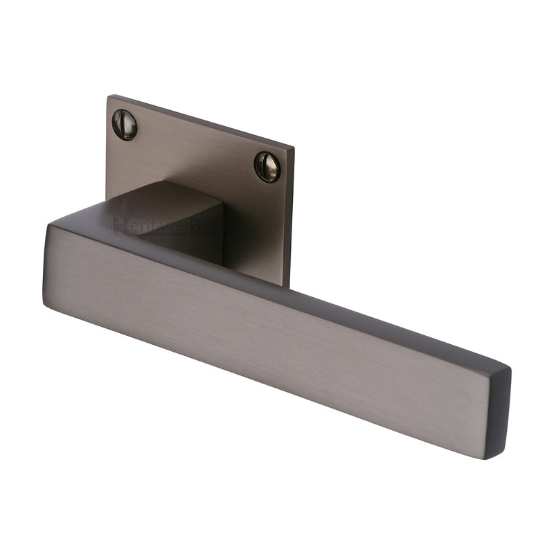 Heritage Brass Delta BH Door Handle on Square Rose