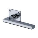 Heritage Brass Trident Low Profile Door Handle on Square Rose