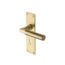 Heritage Brass Bauhaus Door Handle on Plate