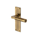 Heritage Brass Bauhaus Door Handle on Plate