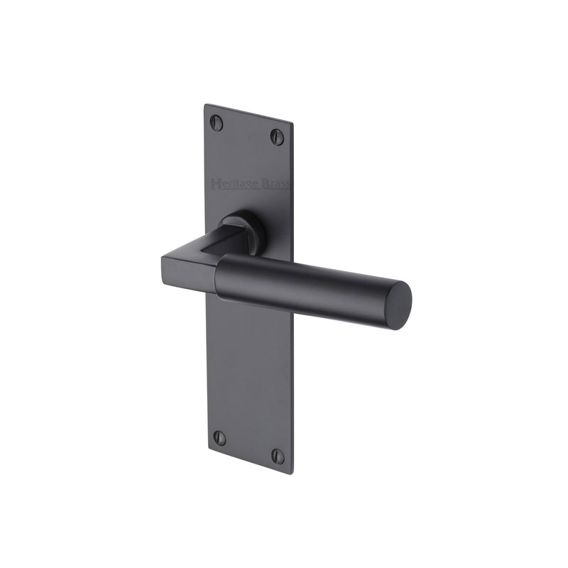 Heritage Brass Bauhaus Door Handle on Plate