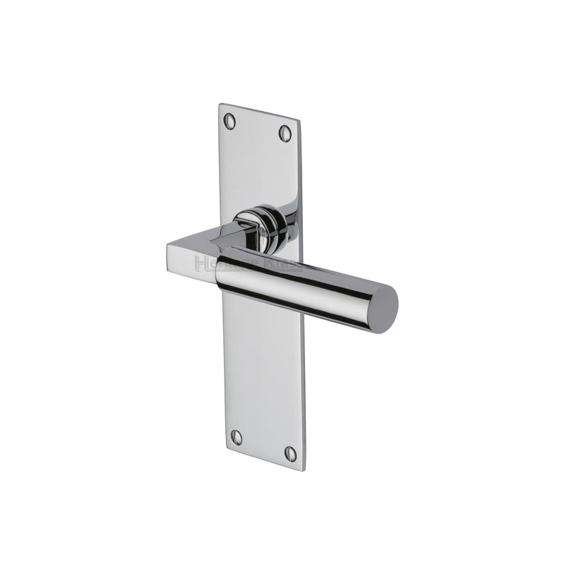 Heritage Brass Bauhaus Door Handle on Plate