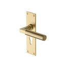 Heritage Brass Bauhaus Door Handle on Plate