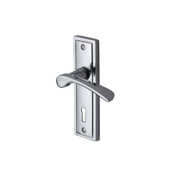 Heritage Brass Boston Door Handle on Plate