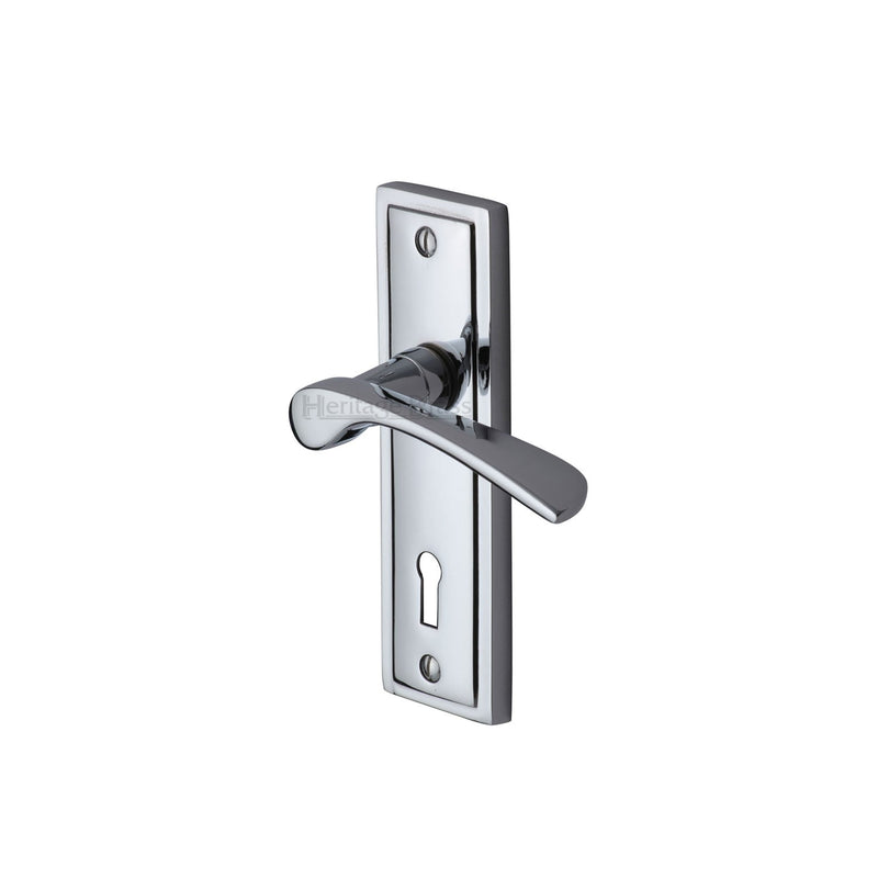 Heritage Brass Boston Door Handle on Plate