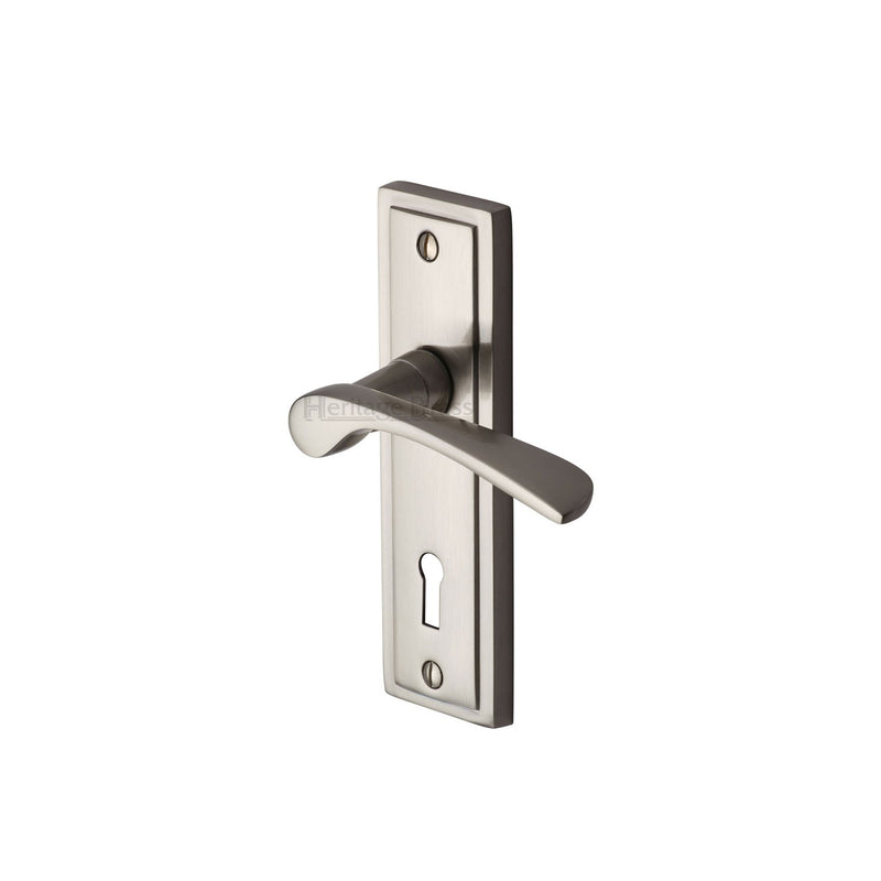 Heritage Brass Boston Door Handle on Plate