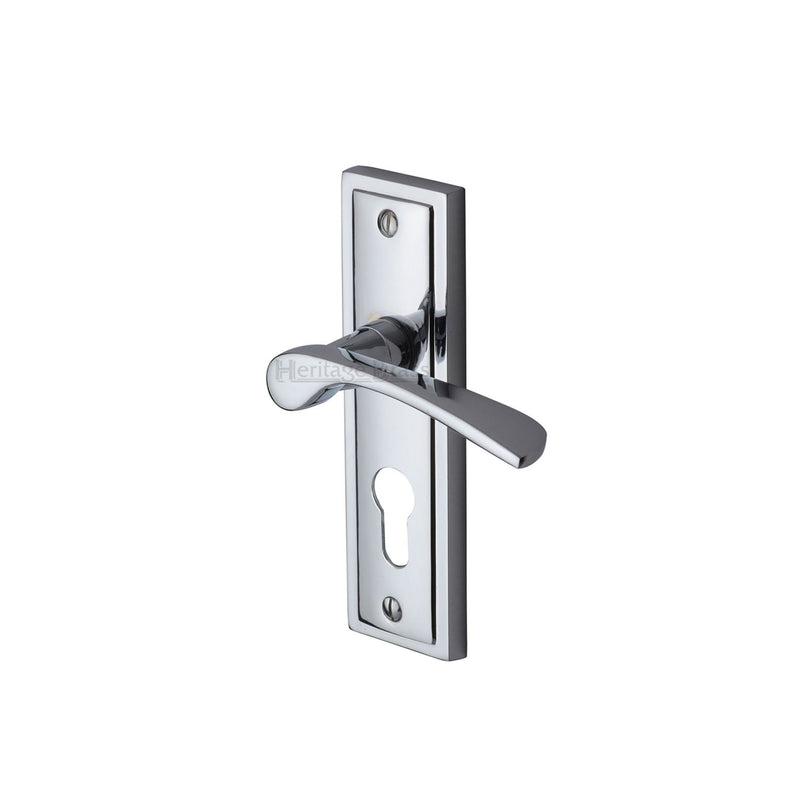 Heritage Brass Boston Door Handle on Plate