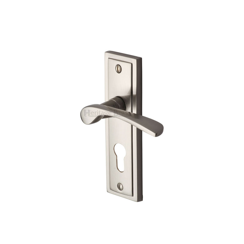 Heritage Brass Boston Door Handle on Plate