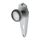 Heritage Brass Broadway Door Knob on Plate