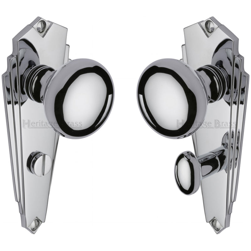 Heritage Brass Broadway Door Knob on Plate