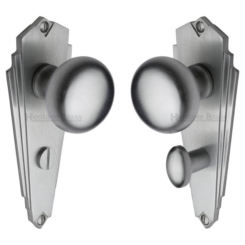 Heritage Brass Broadway Door Knob on Plate