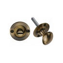 Heritage Brass Bolt for Privacy in Bathroom or Bedroom Doors
