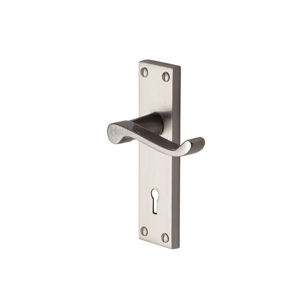 Heritage Brass Builders' Range Door Handle on Plate