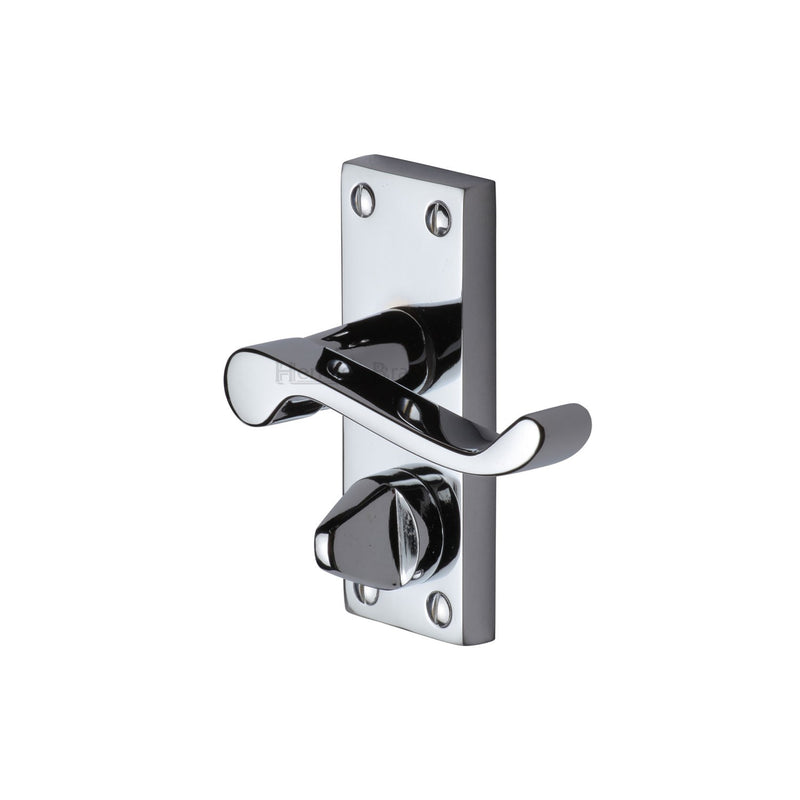 Heritage Brass Builders' Range Door Handle on Short Plate