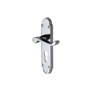 Heritage Brass Builders' Range Door Handle on Rounded Plate