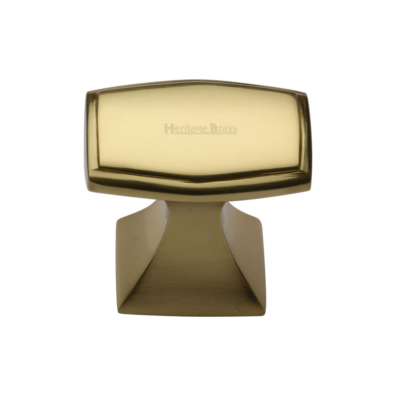 Heritage Brass Deco Cabinet Knob
