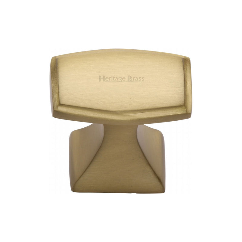Heritage Brass Deco Cabinet Knob