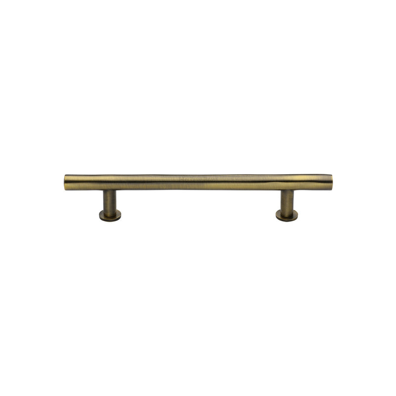 Heritage Brass T-Bar Cabinet Pull Handle with Rose