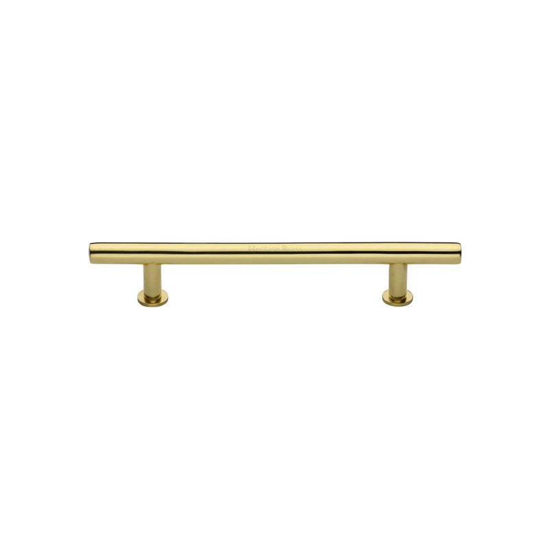 Heritage Brass T-Bar Cabinet Pull Handle with Rose