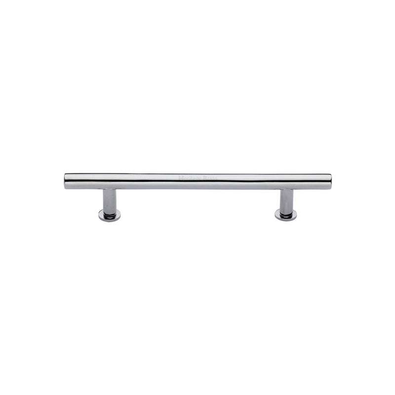 Heritage Brass T-Bar Cabinet Pull Handle with Rose