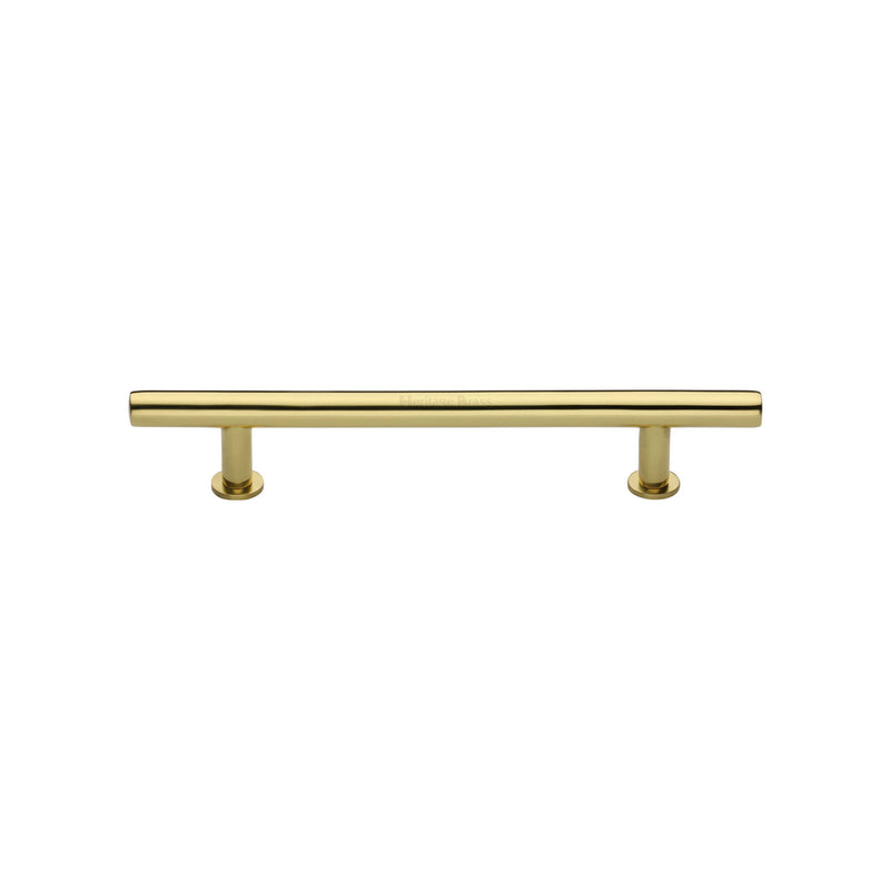Heritage Brass T-Bar Cabinet Pull Handle with Rose