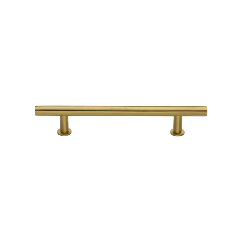 Heritage Brass T-Bar Cabinet Pull Handle with Rose