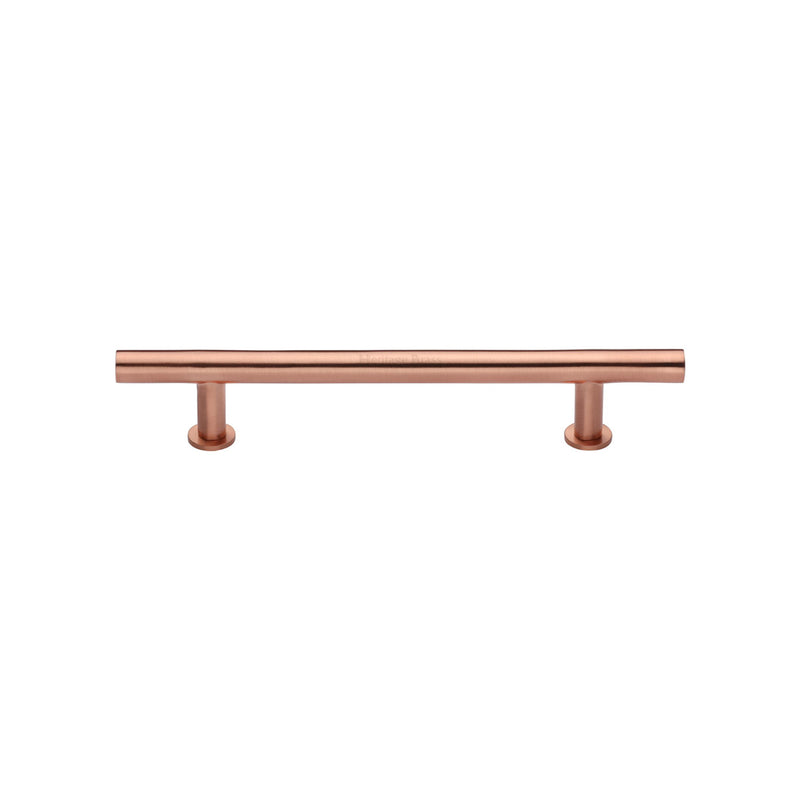 Heritage Brass T-Bar Cabinet Pull Handle with Rose
