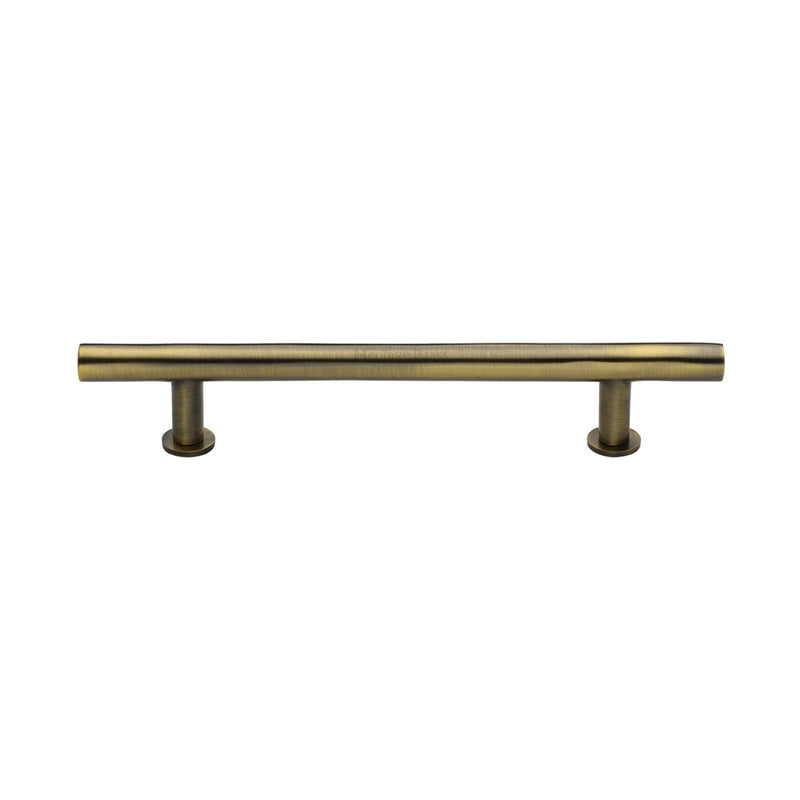 Heritage Brass T-Bar Cabinet Pull Handle with Rose