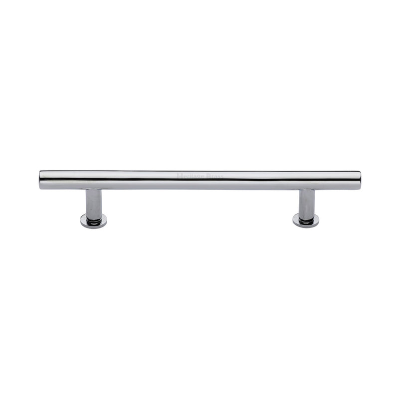 Heritage Brass T-Bar Cabinet Pull Handle with Rose