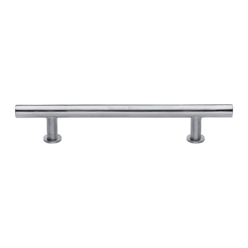 Heritage Brass T-Bar Cabinet Pull Handle with Rose