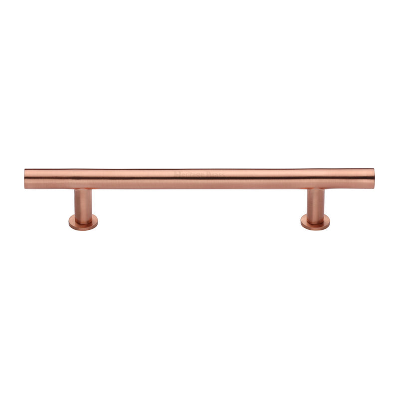 Heritage Brass T-Bar Cabinet Pull Handle with Rose
