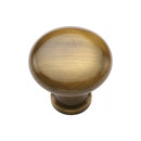 Heritage Brass Victorian Round Cabinet Knob