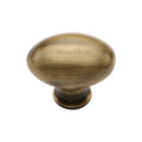 Heritage Brass Victorian Oval Cabinet Knob