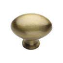 Heritage Brass Victorian Oval Cabinet Knob