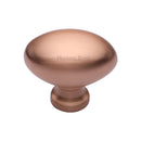 Heritage Brass Victorian Oval Cabinet Knob