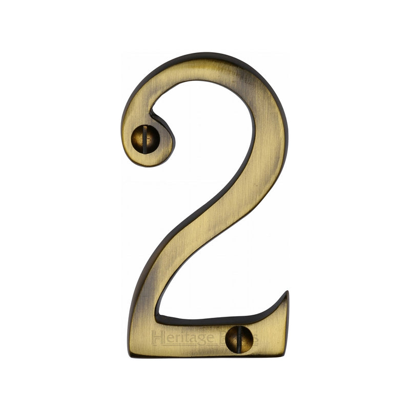 Heritage Brass Slim Profile Face Fix Number
