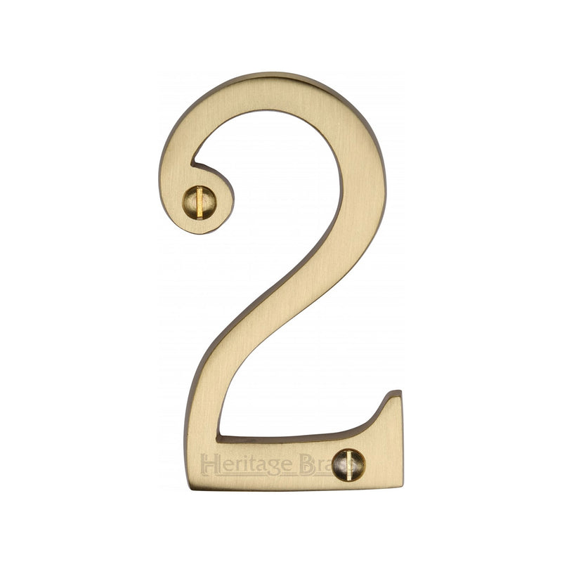 Heritage Brass Slim Profile Face Fix Number