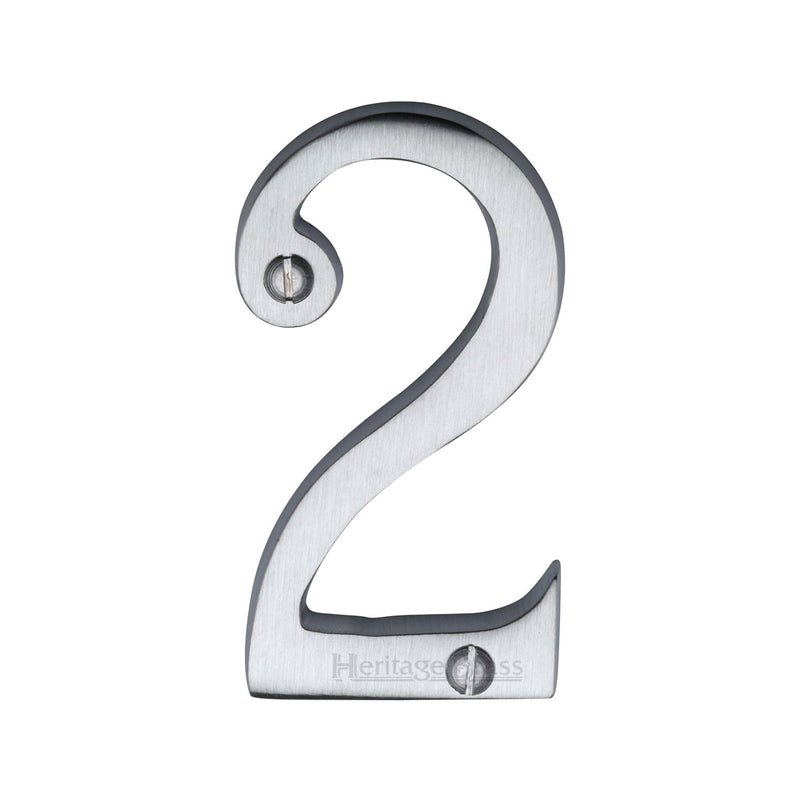 Heritage Brass Slim Profile Face Fix Number