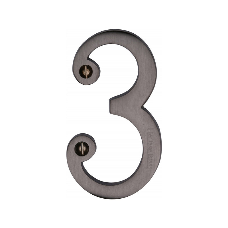 Heritage Brass Slim Profile Face Fix Number