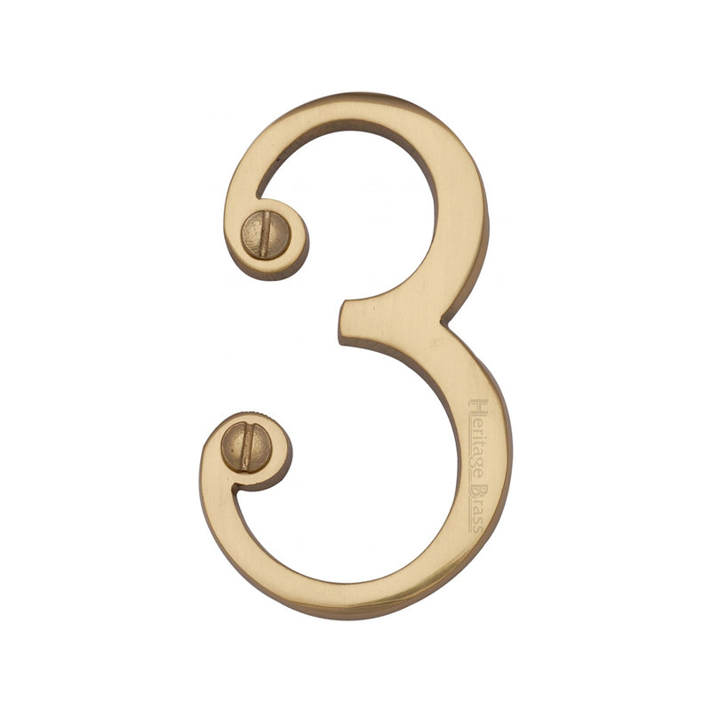 Heritage Brass Slim Profile Face Fix Number