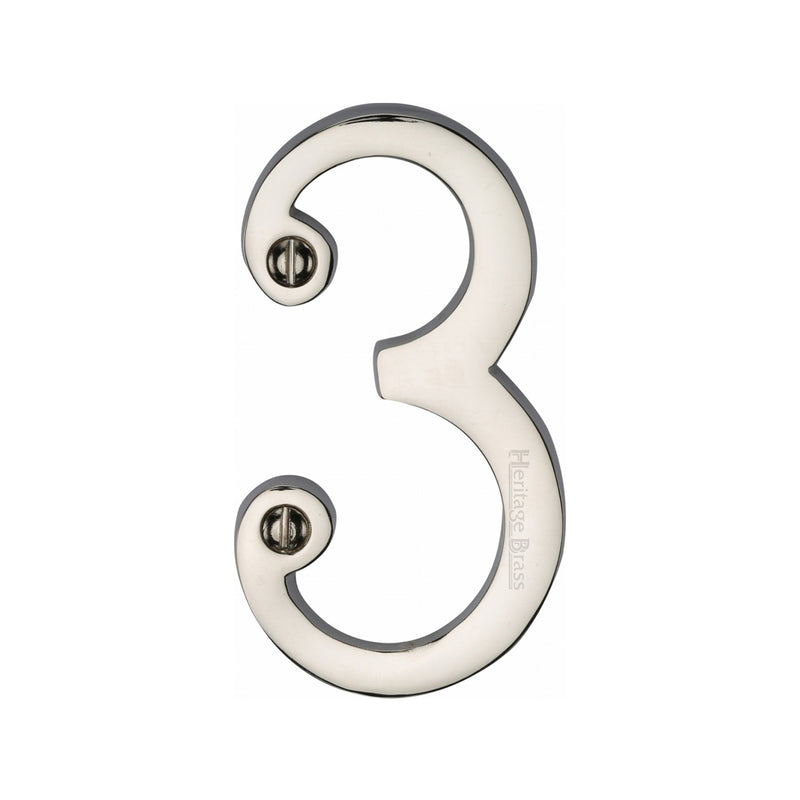 Heritage Brass Slim Profile Face Fix Number
