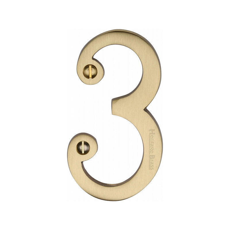 Heritage Brass Slim Profile Face Fix Number