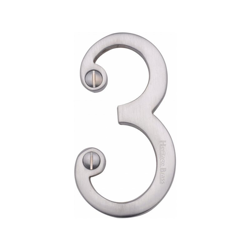 Heritage Brass Slim Profile Face Fix Number