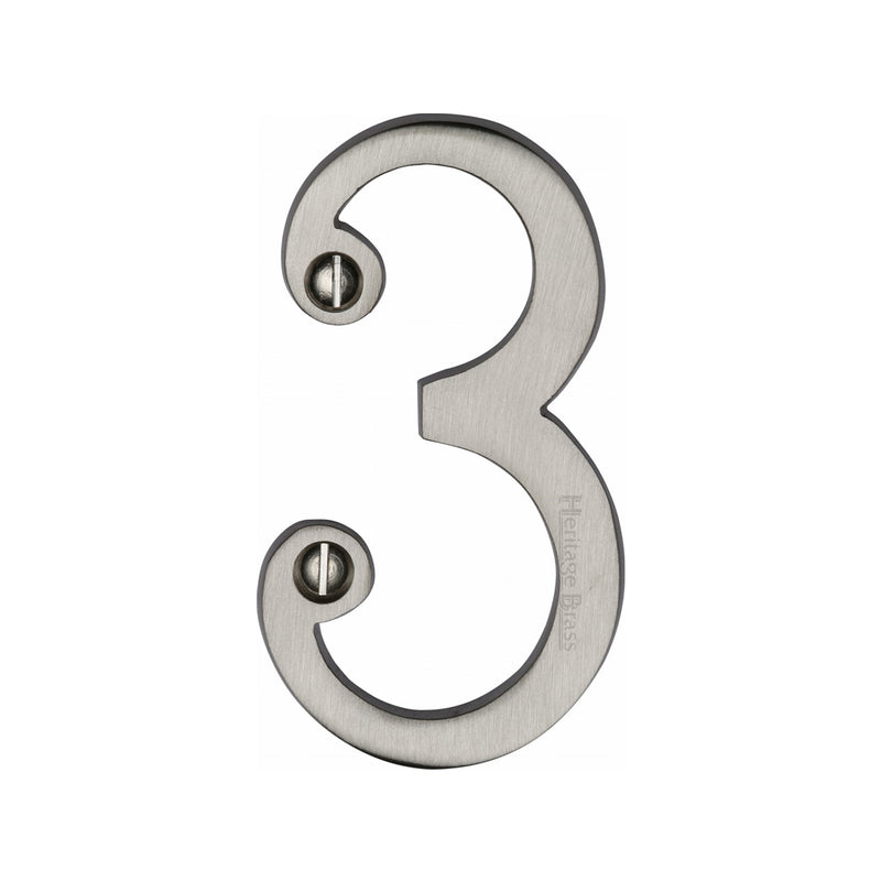 Heritage Brass Slim Profile Face Fix Number