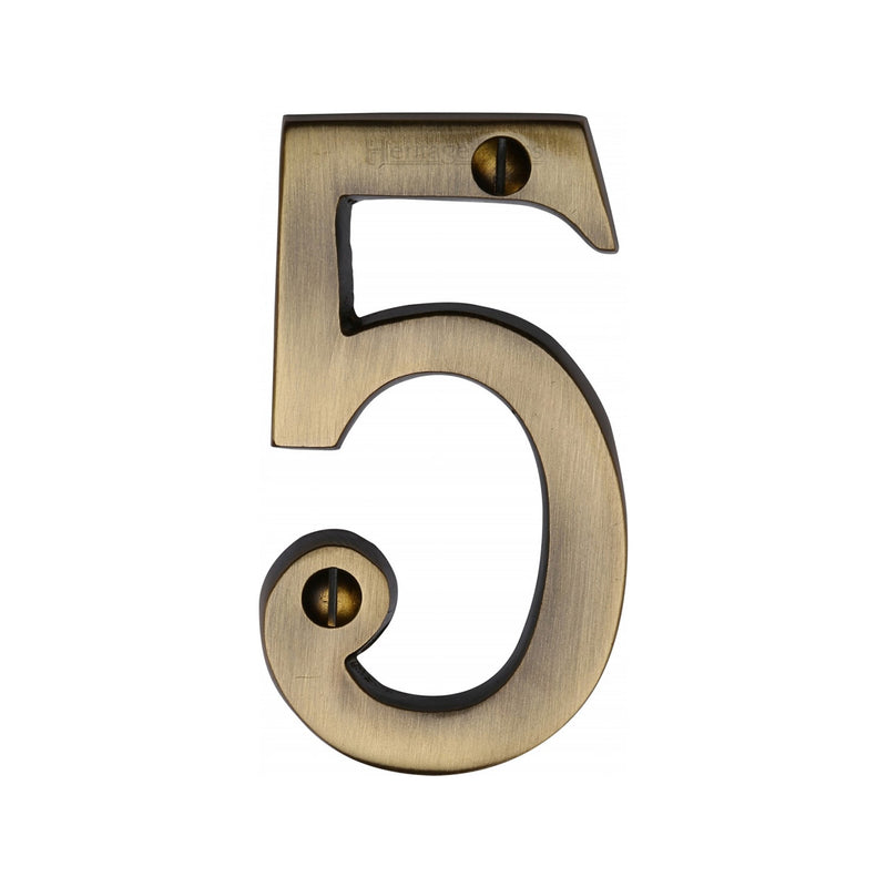 Heritage Brass Slim Profile Face Fix Number