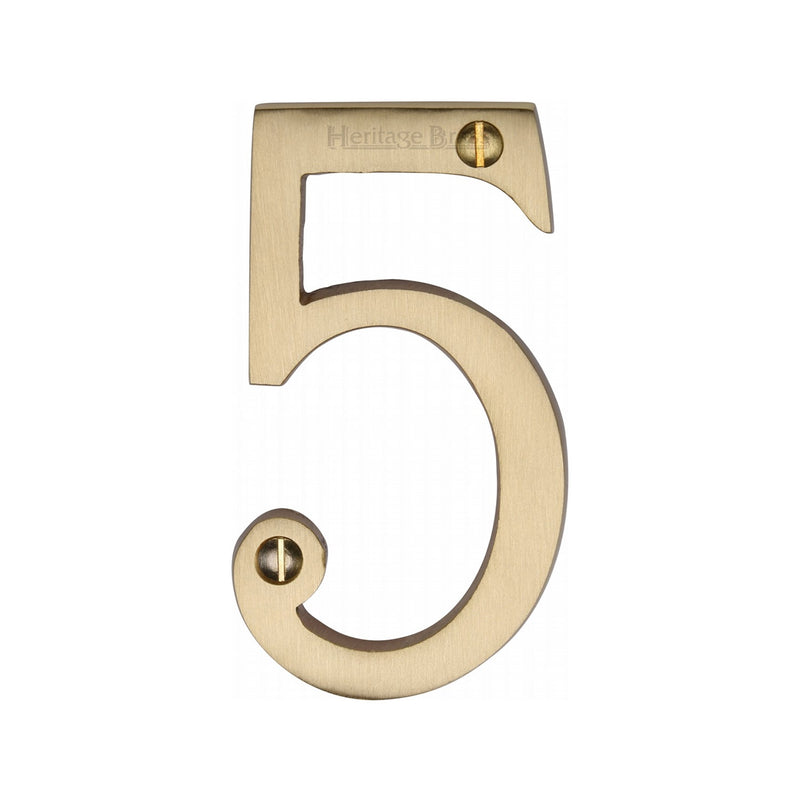 Heritage Brass Slim Profile Face Fix Number